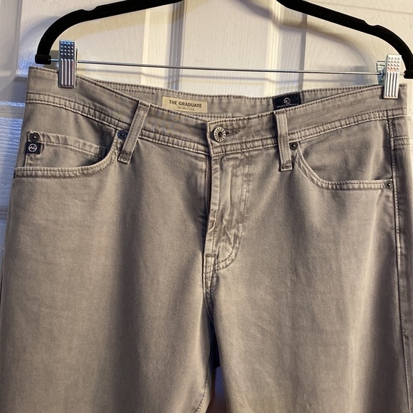 AG Adriano Goldschmied Graduate Grey Stretch Jeans 30x34 - Picture 3 of 9